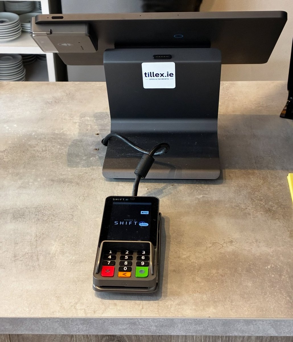till_ex's tweet photo. Installed SkyTab POS with integrated payments at Upstairs Downstairs Café in Clifden, Connemara.

With the SkyTab Mobile quick-service terminal, staff can take payments anywhere and beat the queues ☕💳

Thanks to Wayne &amp; Orla for trusting Tillex 🙌 @Shift4 

#Tillex #SkyTabPOS https://t.co/HCIBqhqN3e