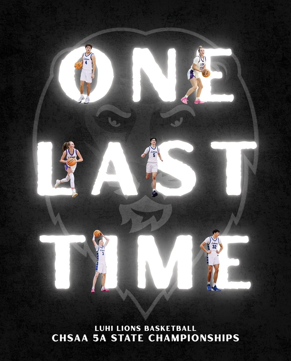 🦁 LuHi Basketball State Championship info!
🟪 WEAR PURPLE! 🟪

🏀 Girls 5A State Championship Game
🗓️ Saturday, March 14 ⏰ 5:45 PM
(1) Lutheran VS. (2) Green Mountain

🏀 Boys 5A State Championship Game
🗓️ Saturday, March 14 ⏰ 7:15 PM
(10) Lutheran VS. (13) Silver Creek