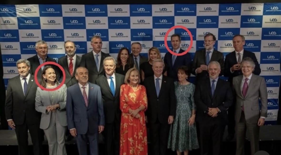 Pero es que los amiguis andaban juntos. Mari Cori y Guaidó en Chile, no puede ser 🙃