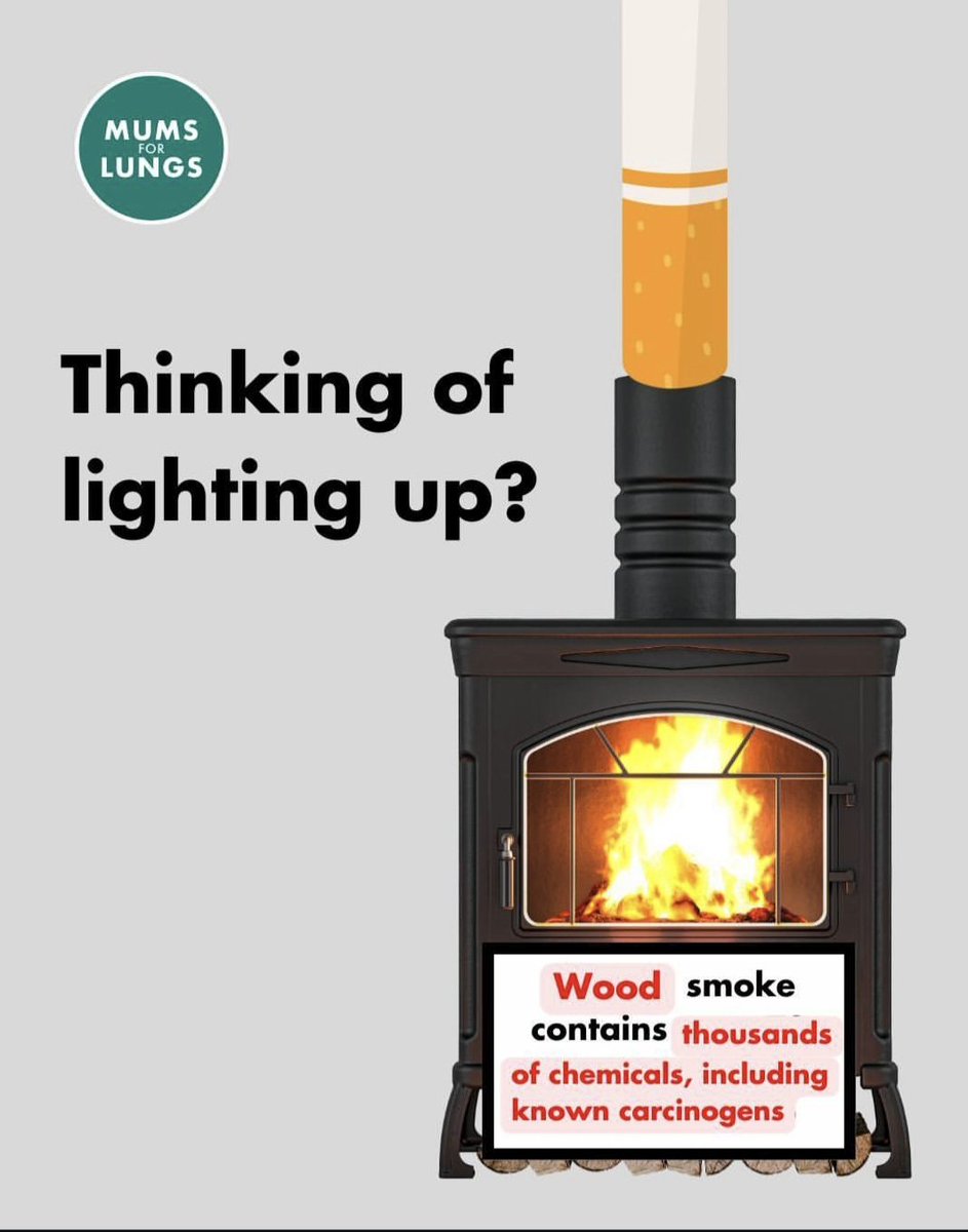 ClearAirCarmel's tweet image. Thank you @MumsForLungs for this important message. #airpollution #carcinogens #woodsmoke