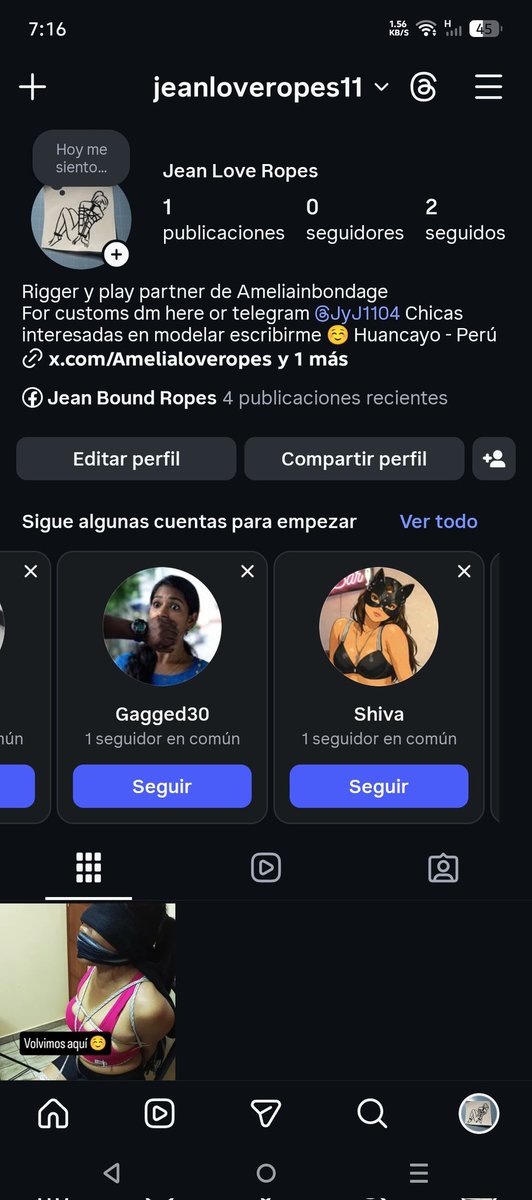 instagram.com/jeanloveropes1… Los invito a seguir a mi rigger en su Insta😊 ahí publicaremos más cositas de nuestras sesiones