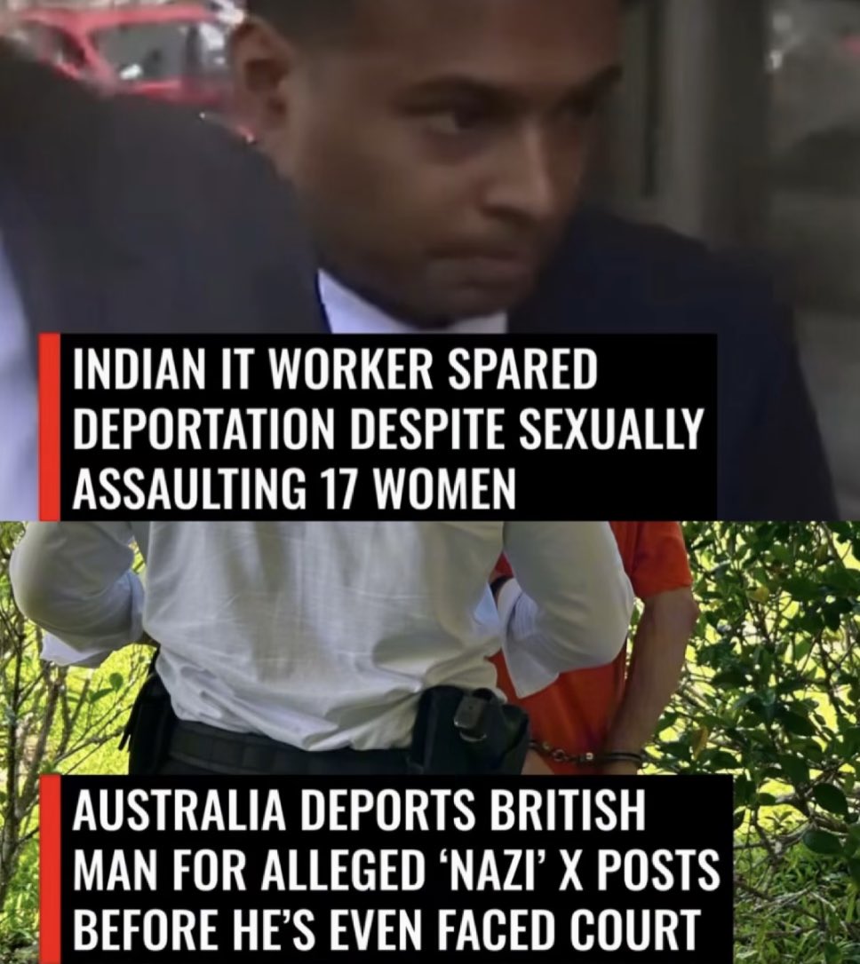 Indian man sexually assaults 17 women- No deportation

White British man posts words on social media- Instant deportation