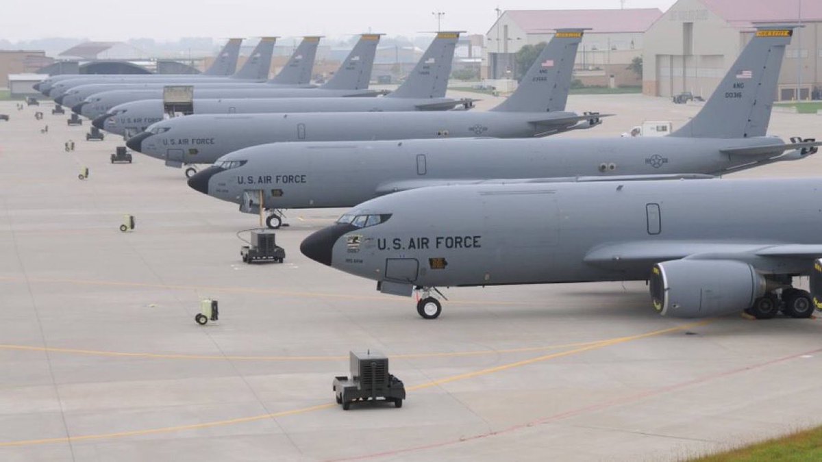 RaoAthar's tweet photo. Five #US Air Force refueling planes ​were struck and ‌damaged on the ground during an ​Iranian missile strike at Prince Sultan ​air base in ​Saudi Arabia, the Wall ⁠Street Journal reported ​on Friday, citing two ​U.S. officials.
#Iran #Israel #IranIsraelWar https://t.co/9Qzk91NQt0