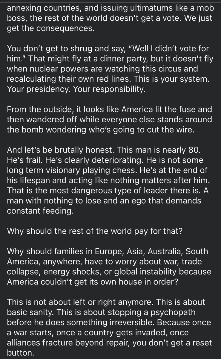stublack78's tweet photo. I cannot take the credit for writing this, but it is absolutely spot on and needs to be shared far and wide. #TrumpsIranWar #donaldtrump #USA https://t.co/2UkFEPmoeJ