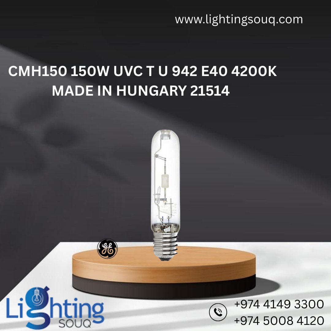 lightingsouq's tweet image. High-performance lighting for demanding spaces 💡✨
GE LU400 HO 400W &amp;amp; CMH150 4200K lamps deliver powerful output, long life, and reliable efficiency—ideal for industrial, outdoor &amp;amp; commercial applications.

#GELighting #LightingSouq #MetalHalide #BrightPerformance