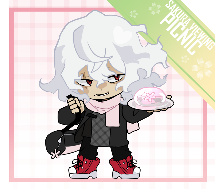 RemHydragrove's tweet photo. Tomura Shigaraki close up! 

🌸 Some sakura jelly from the symbol of evil is a terribly cute thing... 🌸

Would you try some? https://t.co/qQgA7Rr2sy