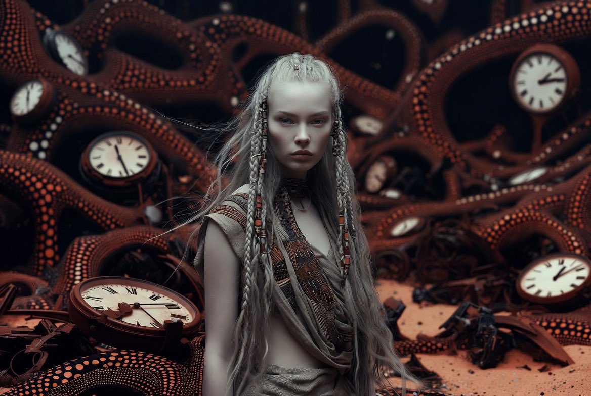 Futuristic Tribal Woman Video Prompt example 2