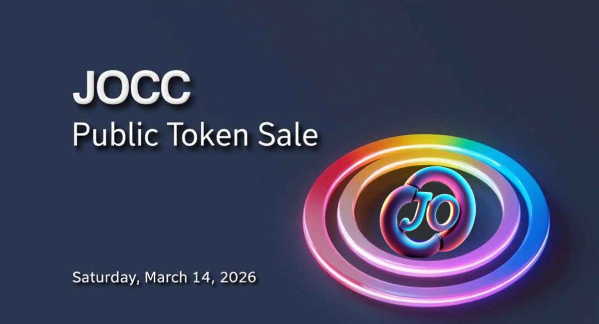 joccnft's tweet photo. JOCC Token Public Sale officially begins today,
March 14, 2026,
If you’re planning to take advantage of our services, 
Buy #JOCC : https://t.co/L9ty4tOhnj , and start building your business with us
be part of the next step forward.

#Jocc $JOCC #Solana #NFTCollections https://t.co/6DJgKqXghp