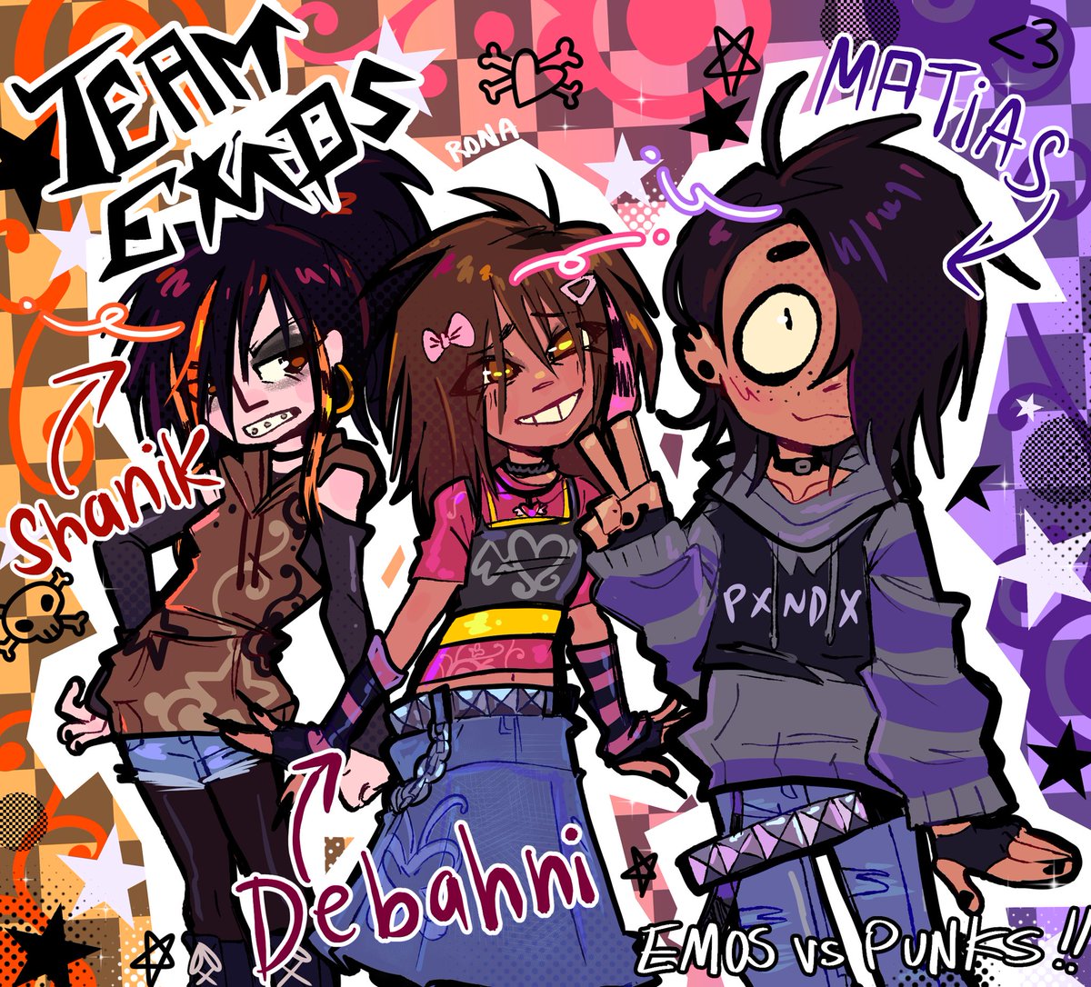 RonaTipahh's tweet photo. Ocs #emosvspunks https://t.co/vdMcl1FCUx