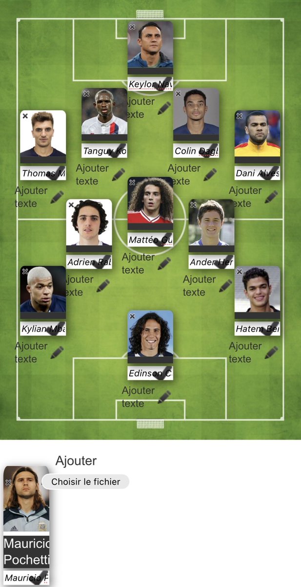 Voici le 11 des joueurs depuis QSI que je « déteste » ou ceux avec lesquels j’ai le plus de mal, que ce soit pour des raisons sportives ou humaines.
Oui le final 8 a du mal à passer
Mention spéciale à Carlos Soler qui est le douzième homme 🤣
N’hésitez pas à me dire les vôtres !