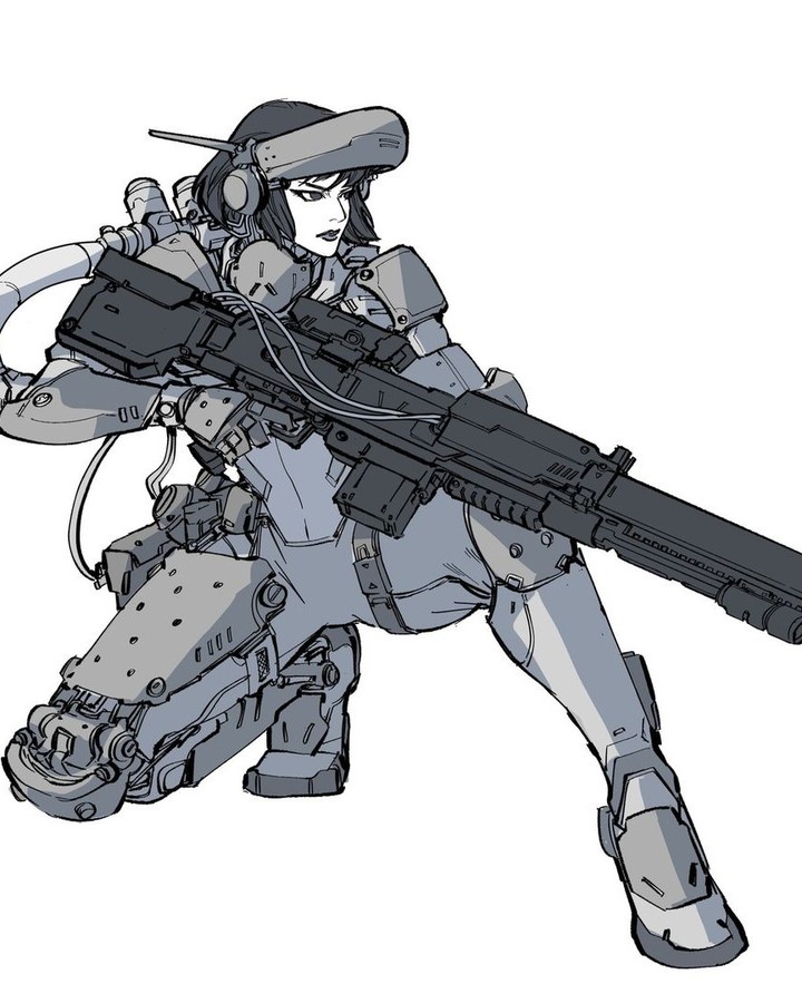 May your weekend be filled with robot girls with big guns