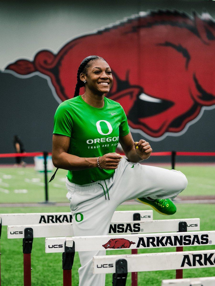 OregonTF's tweet photo. Back again🤩

Aaliyah McCormick (7.96Q) is now a four-time #NCAATF Indoor finalist in the 60-meter hurdles.

Saturday's final is set for 5:50 p.m. CT (ESPN+)

#GoDucks https://t.co/coOabM6mBY