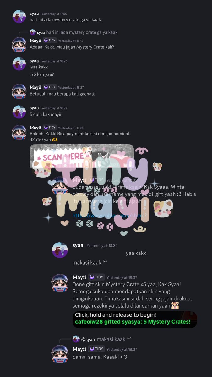 Mayisha, @ after dm tweet media