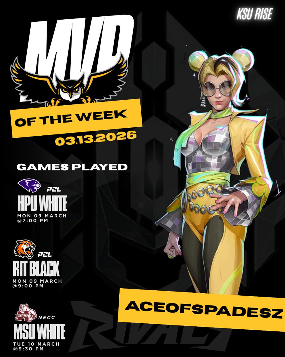 Way to go, this week's MVPS🤩