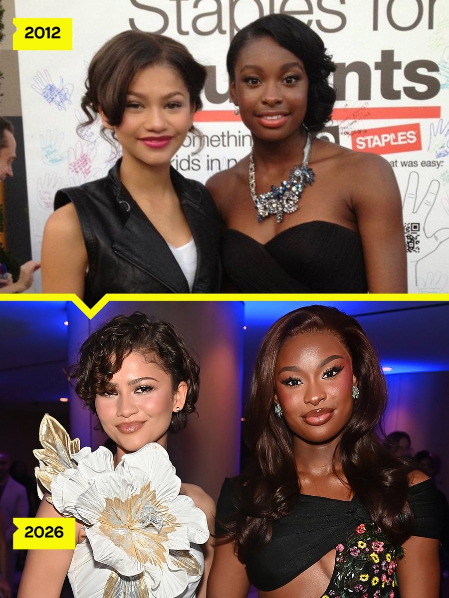 Having a hard time with the fact that these photos of <a href="/Zendaya/">Zendaya</a> and <a href="/TheRealCocoJ/">Coco Jones</a> are FOURTEEN years apart 😭