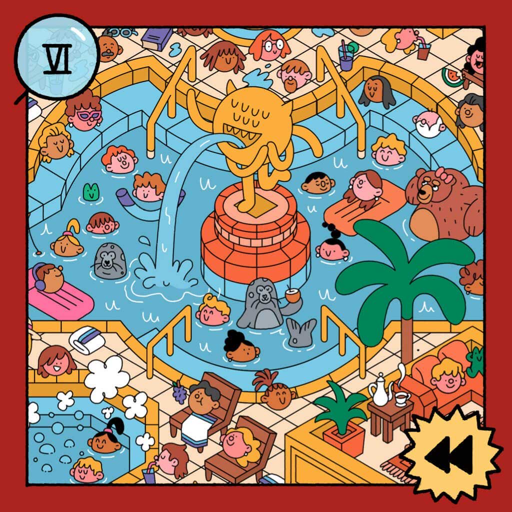 A_SA102195's tweet image. タオル？チェック。きゅうりのスライス？チェック。リラックスする準備はできましたか？ミータイムの街にチェックインしてください！ #TwoDotsScavengerHunt socialpoint.es/games/two-dots #twodots