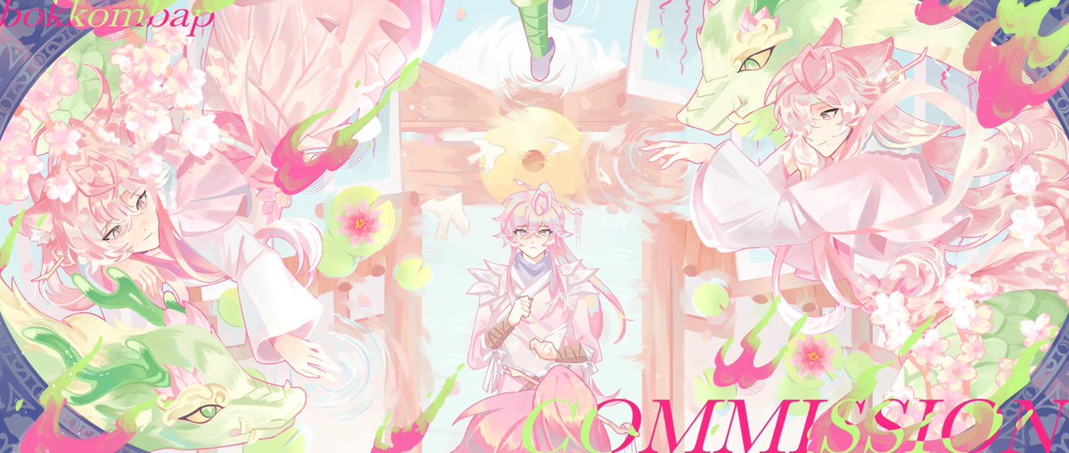 bokkombap's tweet photo. Skeb illust cm 🌸 https://t.co/UaFLmUJX67