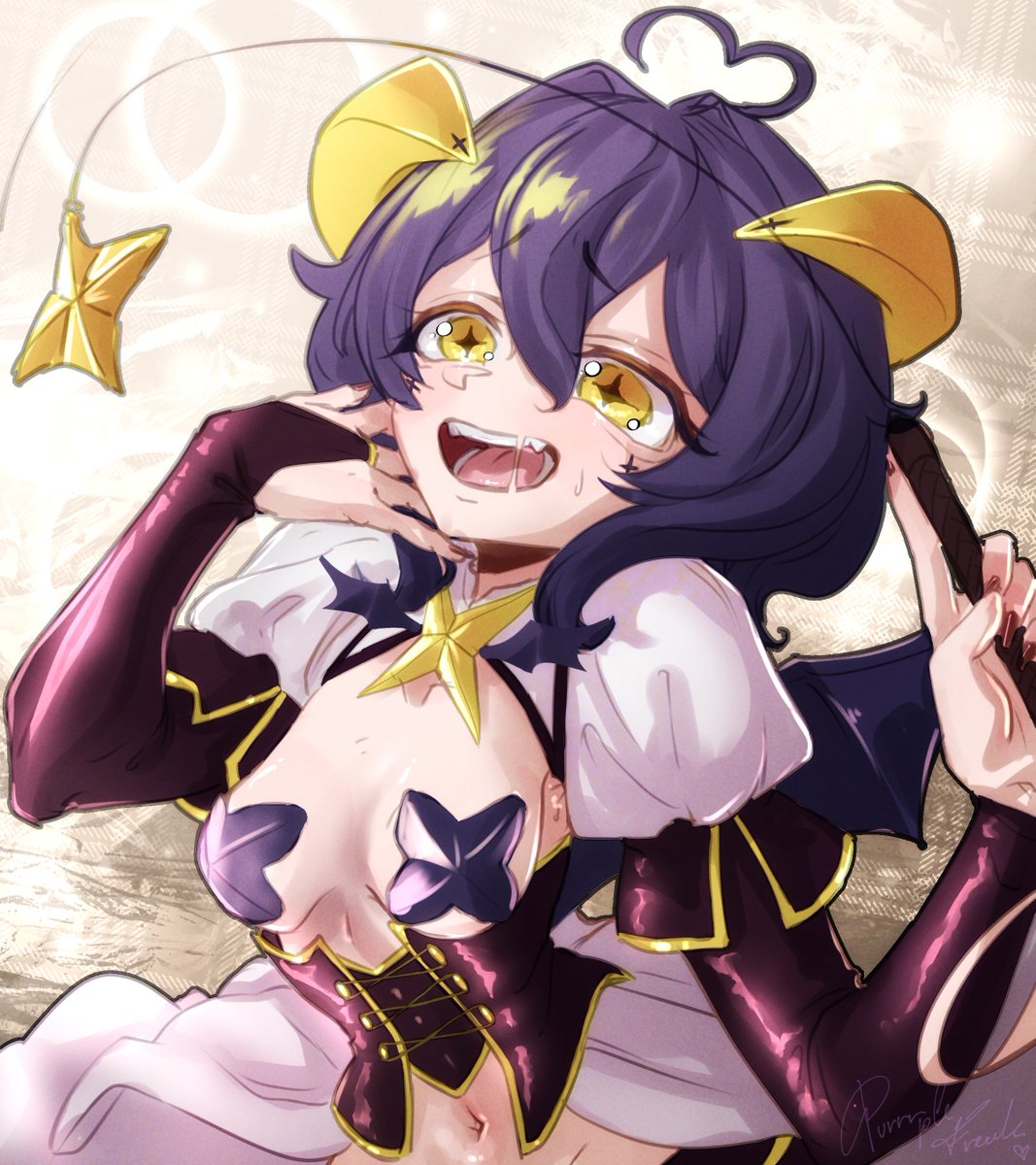 Purrrple 𝔽ℝ𝔼𝔸𝕂 🎀💜 tweet media