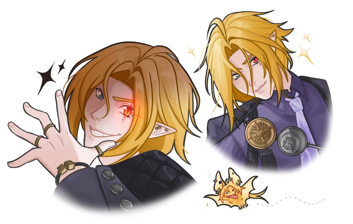 I’m remembering how to draw Hugo Vlad (+ an Hugo bat :3).
I have 3 things planned for him to draw next, one of them I’m a bit of a coward but the photo event gave me inspo… #HugoVlad #zzz