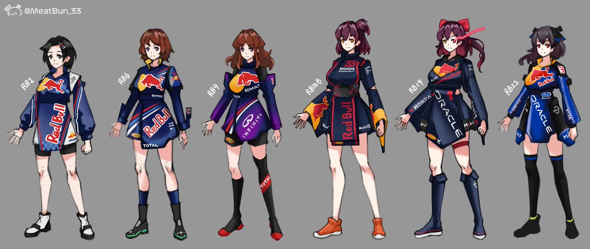 Adding RB22’s concept sketch to the Redbull family☺️
Say nǐ hǎo to the new member.
#F1Musume #F1 #ChineseGP