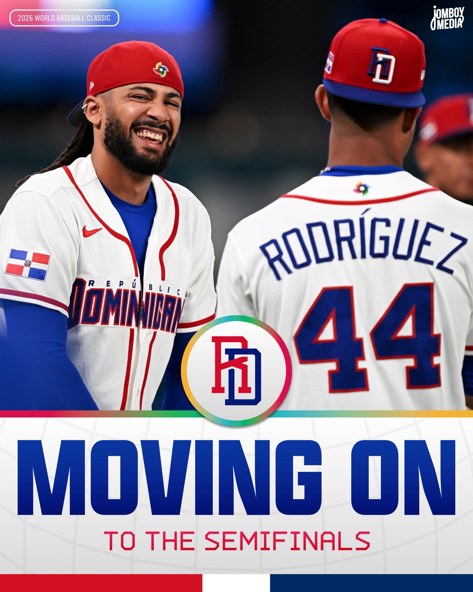 TalkinBaseball_'s tweet photo. The Dominican Republic moves on to the semi-finals to face the winner of USA vs Canada! https://t.co/HviNhfdRSK