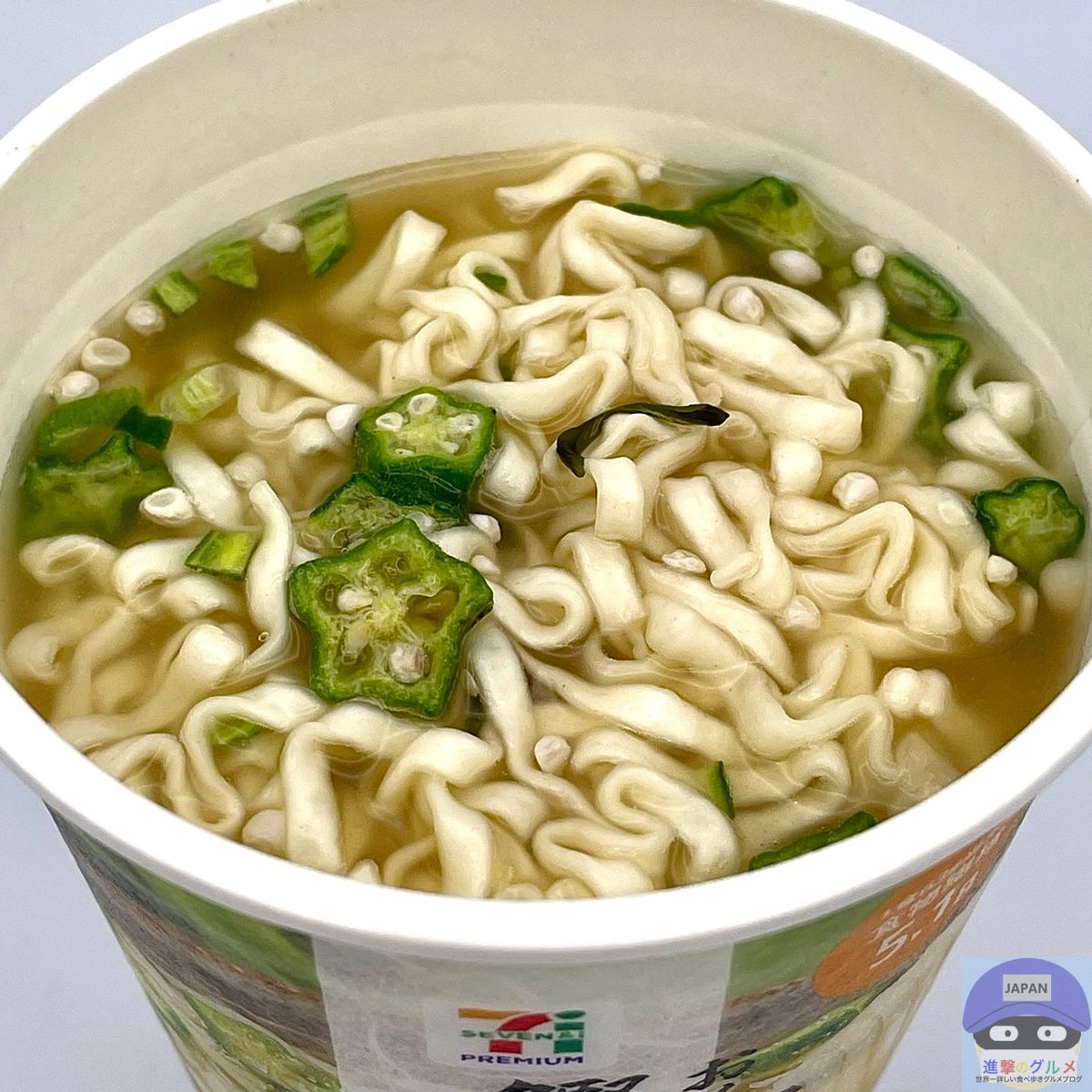 24個セット　おくらとめかぶうどん　セブンプレミアム セブンプレミアム おくらとめかぶ 鰹と昆布だしのうどん（170円