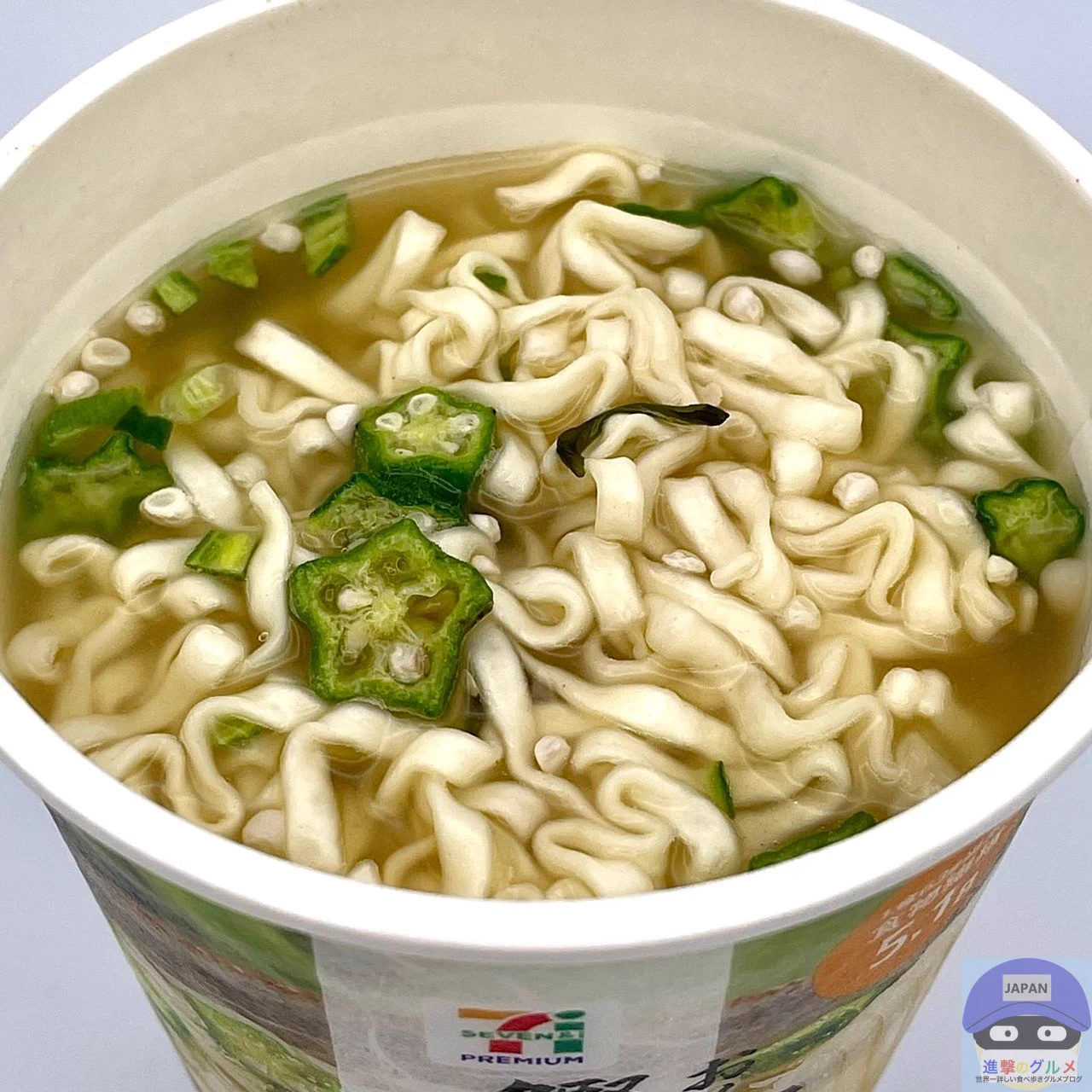 24個セット　おくらとめかぶうどん　セブンプレミアム 進撃のグルメ＠コンビニ新商品とチェーン店の新メニュー＠SHINGEKI on