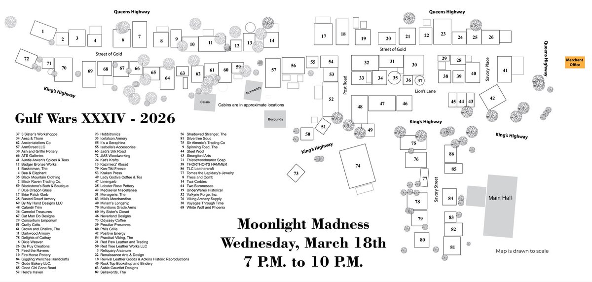 GulfWars's tweet photo. Latest version of the map from Merchants Row to help plan your shopping adventures!  #mysca https://t.co/7PjQYZONq0