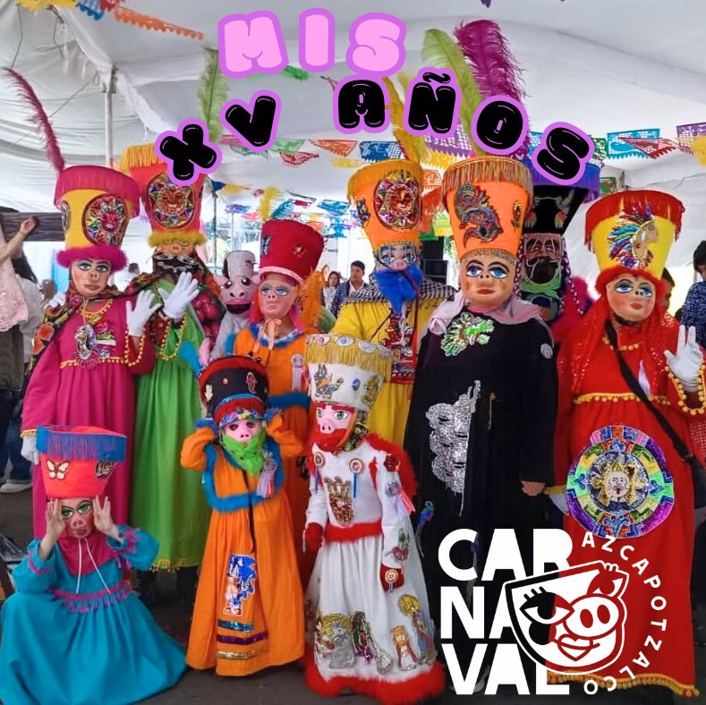 CarnavalAzcapo's tweet photo. @CanalOnceTV @OnceNoticiasTV @luigicantu @rturrent cordial invitación para los XV años del Carnaval de Azcapotzalco, el más joven de la #CDMX ,  domingo 15 de marzo de 2026 a partir de las 10 am y el gran cierre a partir de las 6pm en la explanada de la alcaldía.
#carnaval https://t.co/tjnKLqP3AM