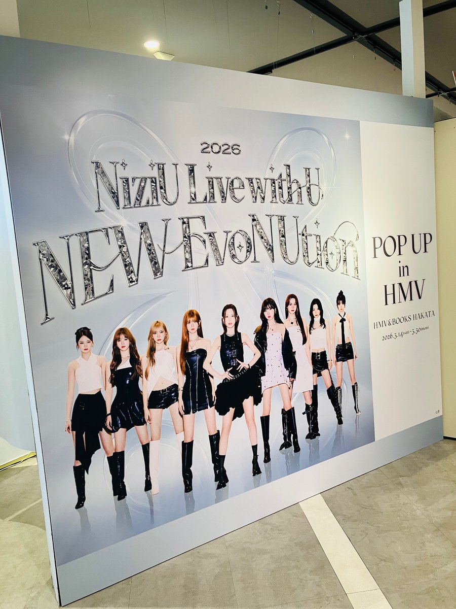 NiziU Live with U 2026 “NEW EvoNUtion” POP UP in HMV 本日より開催
