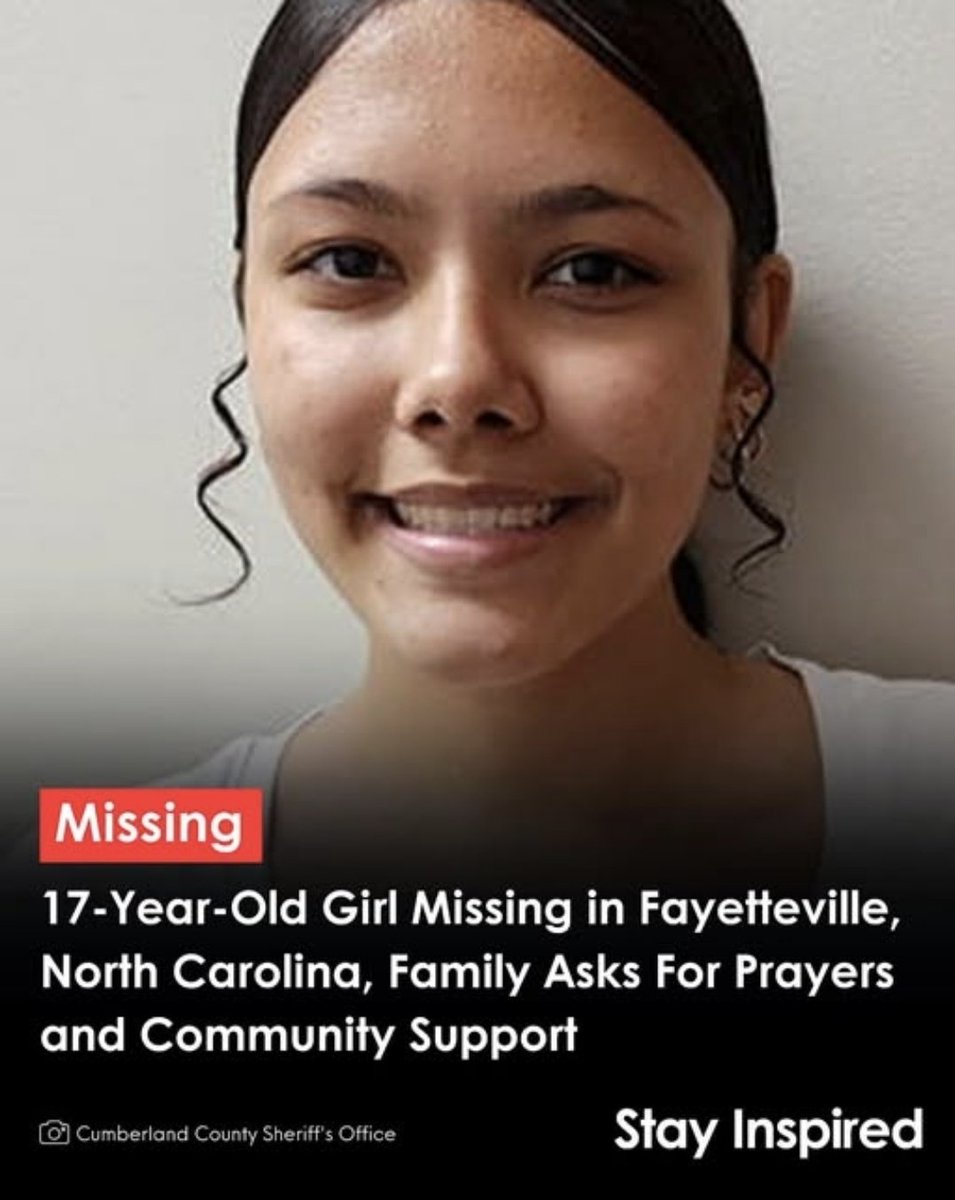 RaleighScan's tweet photo. 17 yo Jada Dial from Fayetteville, NC. Black hair , brown eyes, wearing gray zip up hoodie, wide leg blue jeans, &amp; black Crocs. Any info  contact Cumberland County Sheriff's Office (910) 323 1500 &amp; reference NCMEC case number 2076955.
#MISSINGTEEN #NC https://t.co/zt9u3xGyd4