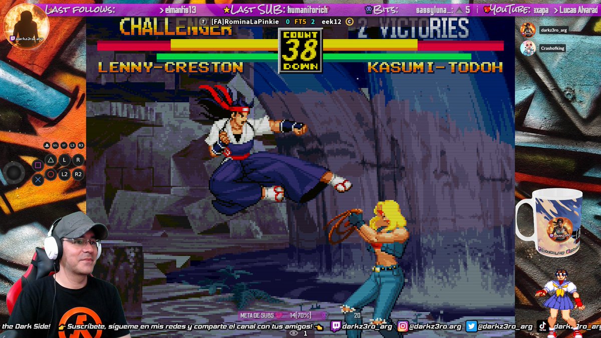 darkz3ro_arg's tweet photo. 🔴YA EN VIVO! → ¡SUMATE y hagamos crecer esta comunidad!
Hoy toca casuales en vivo, mañana ESPECIAL SOLO KOF'98! 🔥
🕹https://t.co/ao2knk1jNv
🕹https://t.co/ID7m8M5d67
🕹https://t.co/uAnkIFzufO
RT si te gustan los Fighting Games! 👊
#Fightinggames #FightingCommunity #FGC #StreamersLatam #RetroGaming
