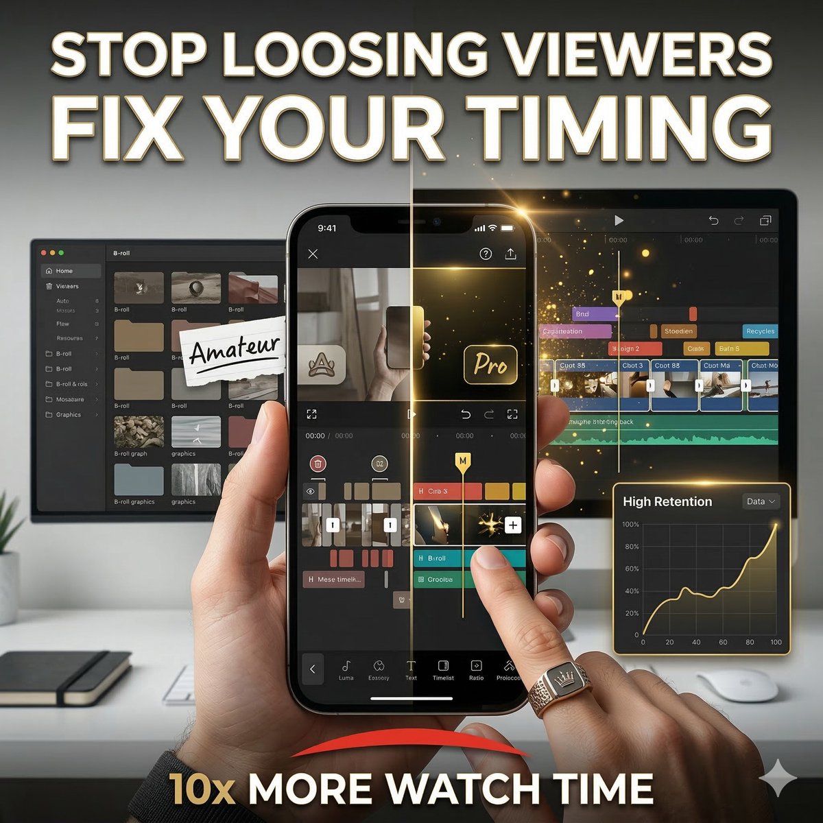 BizCrownMedia's tweet photo. Why Your CapCut Videos Feel "Off" — it's often timing, not effects. Cut before attention drops to keep viewers watching. More tips: 👉 https://t.co/PTrVWHyxc9 #CapCut #VideoEditing #EditingTips #ContentCreation #TimingMatters #CapCutTutorial #WatchTimeBoost #CreativeEditing https://t.co/oredqjivC6