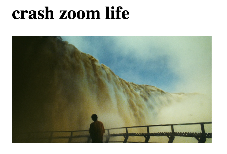 crashzoom.life

Just a place for me to put some thoughts. First post is live reflecting on a decade of failures and a few successes as I prepare to exit my 20's.