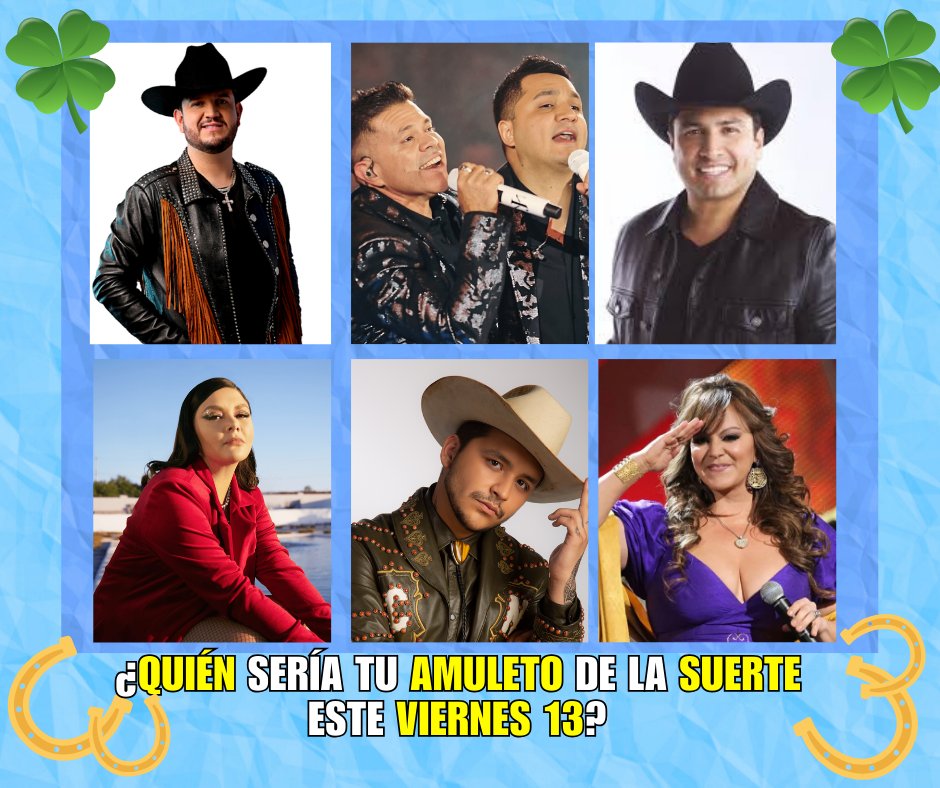 LaMejor's tweet image. #viernes13 ¿Quién sería su amuleto de la suerte? 🍀