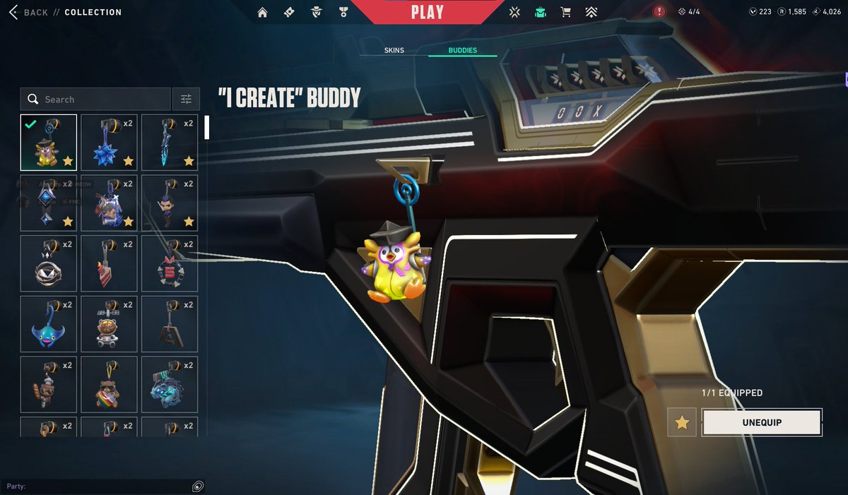 I just realized I have the "I create" buddy 😳
Thank you riot devs tehehe kicking my feet