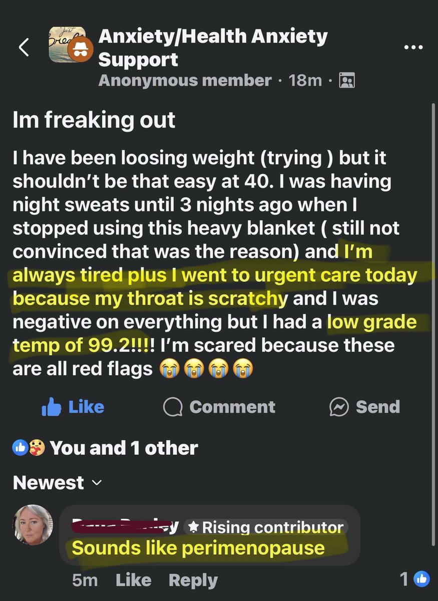 envidreamz's tweet photo. Hey guys are we dealing with Long Covid or Perimenopause here???
π« π« π«
#BlameTheHormones #PerimenopauseOrPlague #HealthAnxiety
#DefinitelyNotCovid https://t.co/p4hc7K3klP