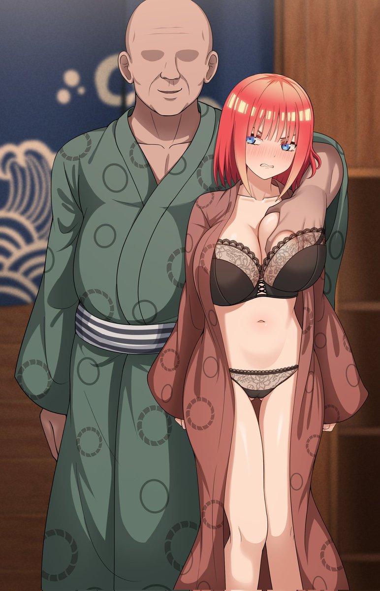 No pongas esa cara señorita Nakano ~ Fuiste tu la que me pidió una forma de mejorar tus notas ❤️

#netorare #NTR #rape #hentaiِ