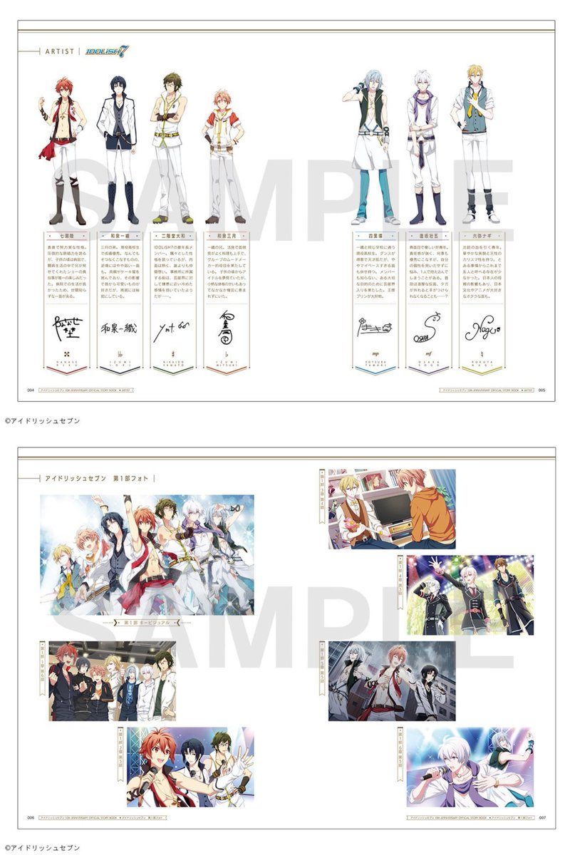 第1部～第6部を書籍化した『アイドリッシュセブン 10th ANNiVERSARY
