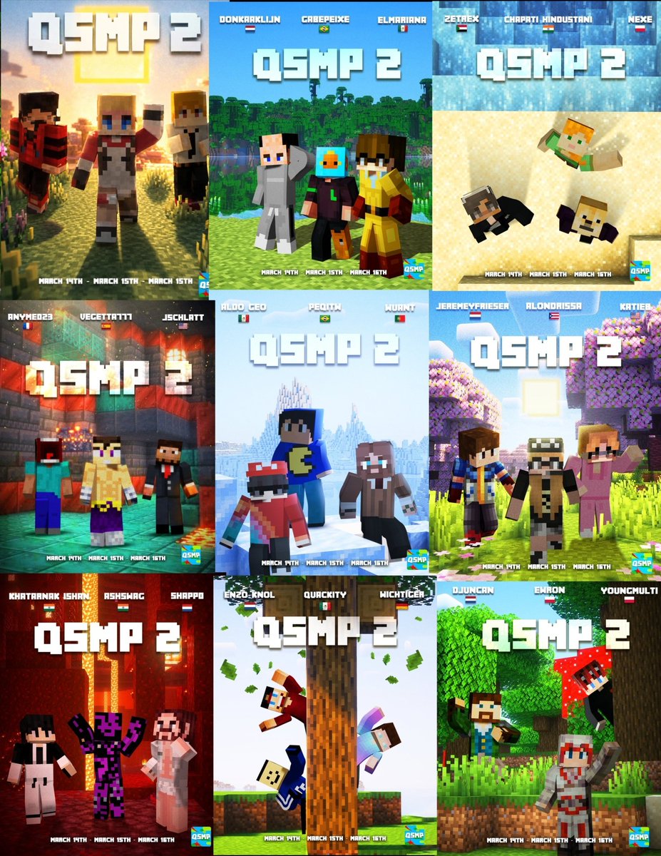 TndenciaStream's tweet photo. "WELCOME WORLD TO QSMP 2"

Porque ya anunciaron a todos los participantes de la nueva edición de la serie de Quackity. https://t.co/QSBoDG55bA