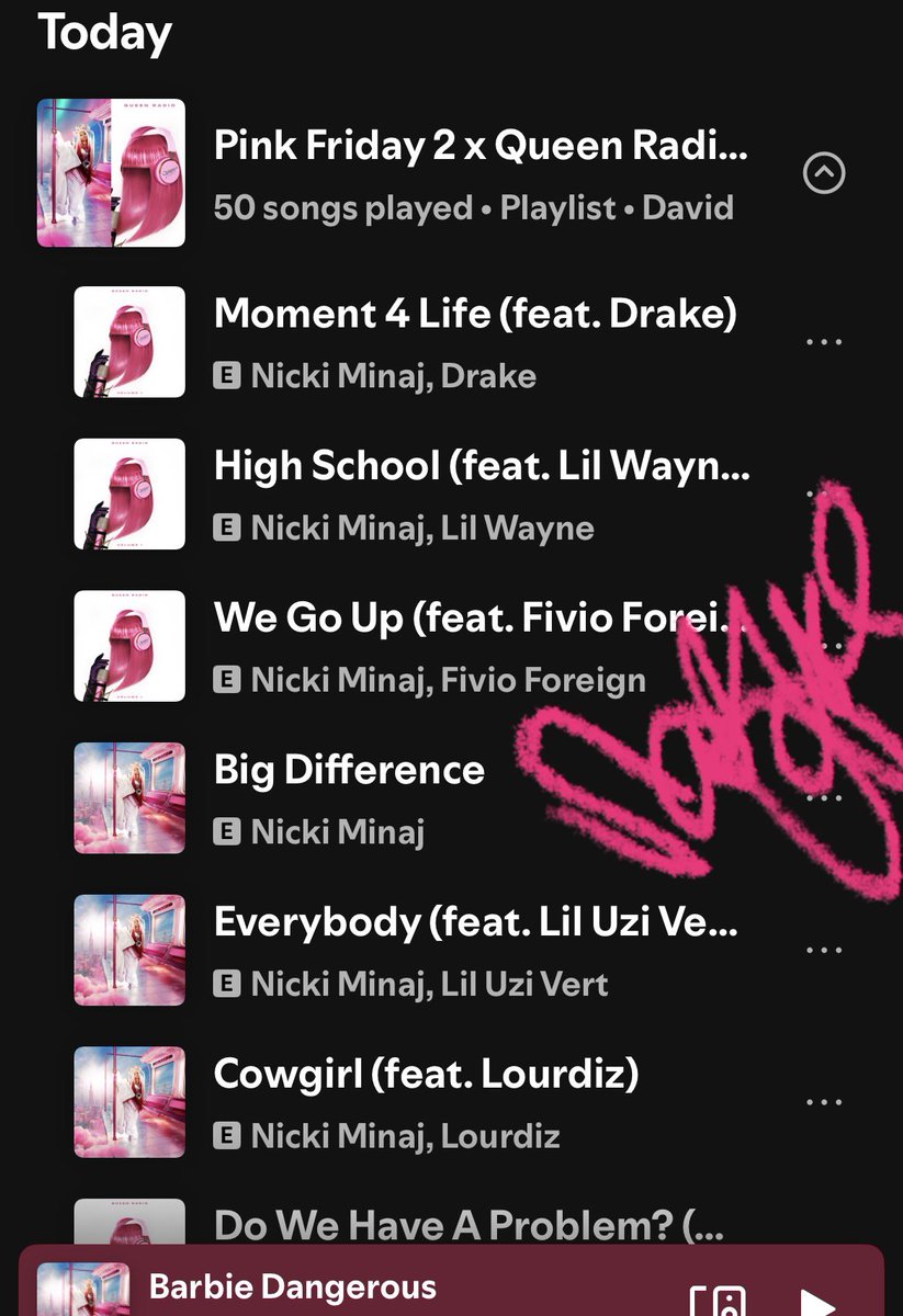 goncostya22's tweet image. Def been streaming all day ! #PinkFriday2