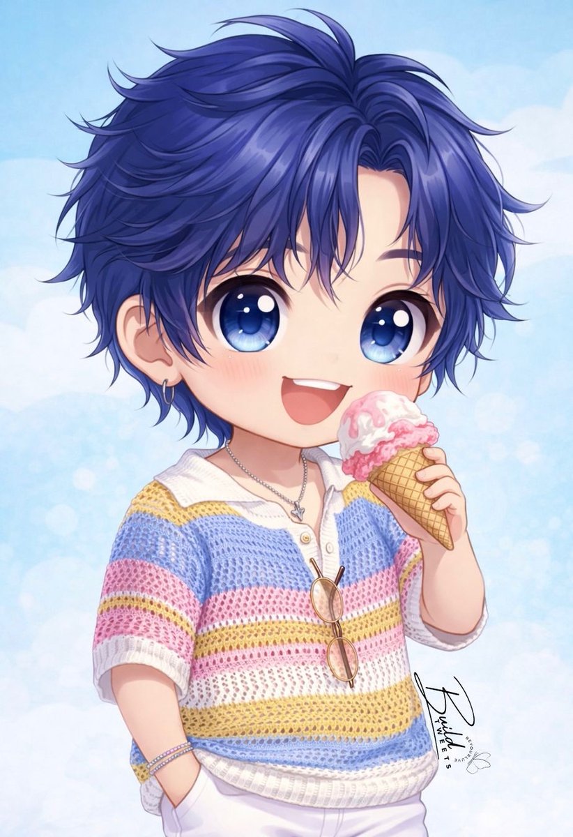 ⛔️ WARNING : Extreme cuteness powered by ice cream 🍦 

SWEET MOMENT WITH BUILD 
#BuildXTheodoreGelato