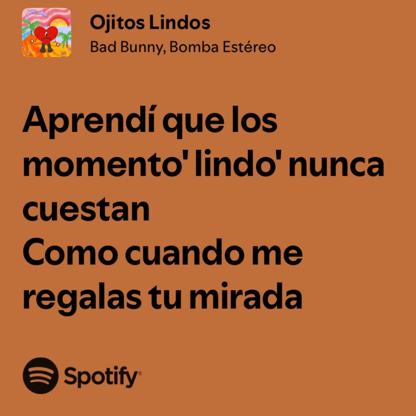 bad bunny / ojitos lindos
