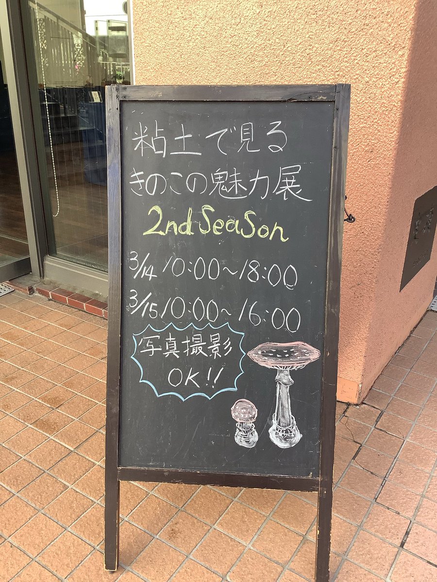 オープンしました😁
どうぞよろしくお願いします🍄🍄🍄

#粘土で見るきのこの魅力展