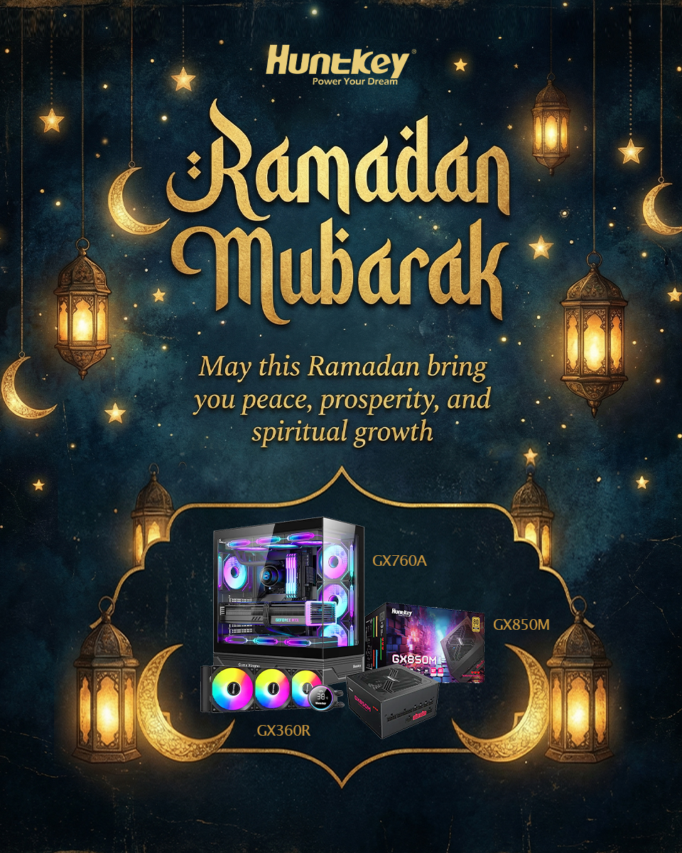HuntkeyOfficial's tweet image. ☪️Ramadan Mubarak

On the occation of this holy month of Ramadan, Huntkey is here to wish you and your loved ones warmth, blessings, and moments of peaceful connection.🌙
#huntkey #muslime #ramadanday15