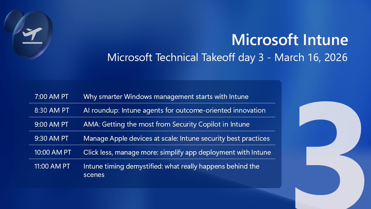 Microsoft Intune tweet media