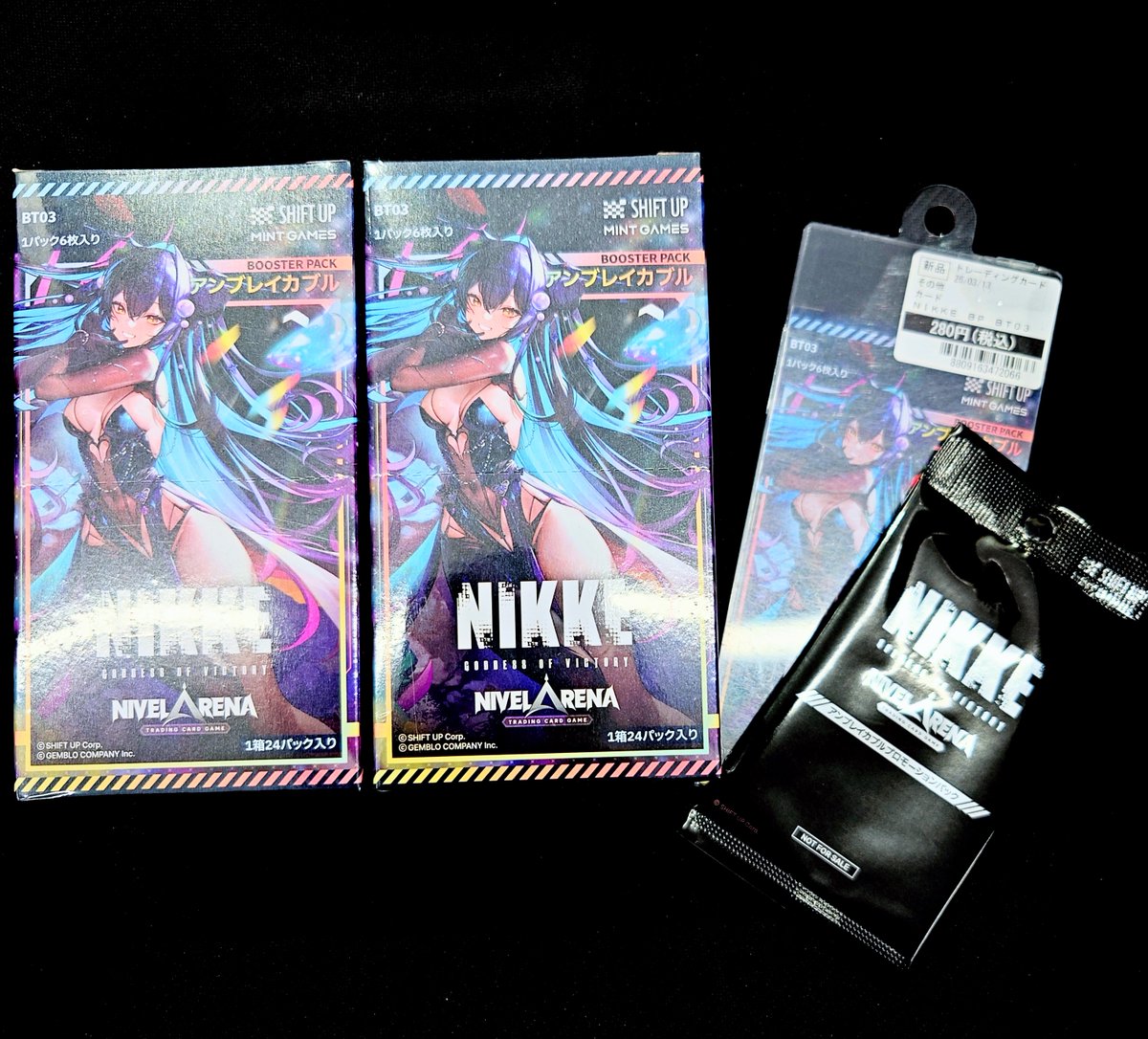 NIKKE アンブレイカブル 4BOXセット　プロモ付 BOX+プロモ付き】 日本語版 TCG 勝利の女神:NIKKE NIVEL ARENA