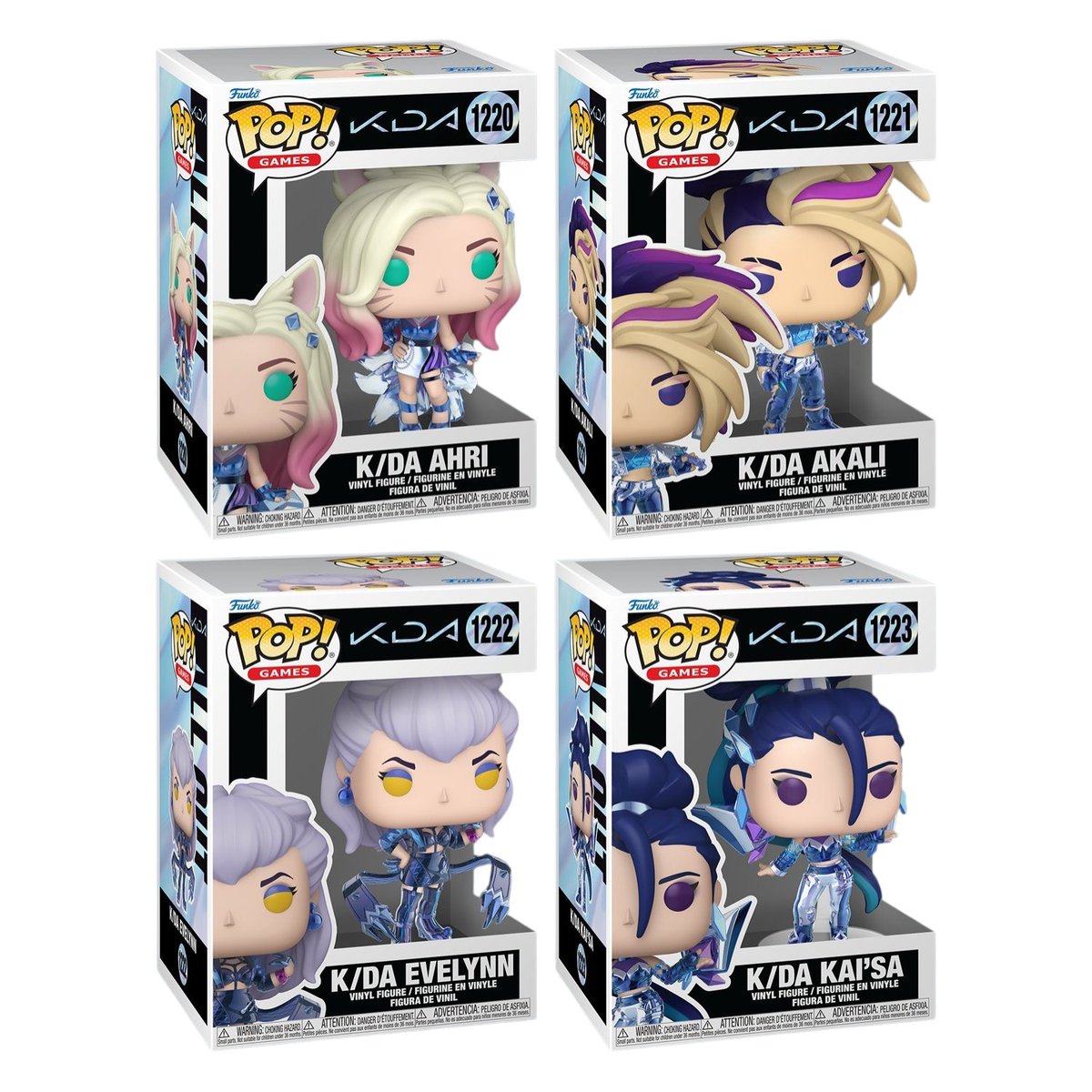 portalfunko's tweet photo. Ahri, Akali, Evelynn e Kai'sa integram a nova wave de Funko Pops! de "League of Legends K/DA"!

Lançamento nos próximos meses. https://t.co/NsxsjOcYuS