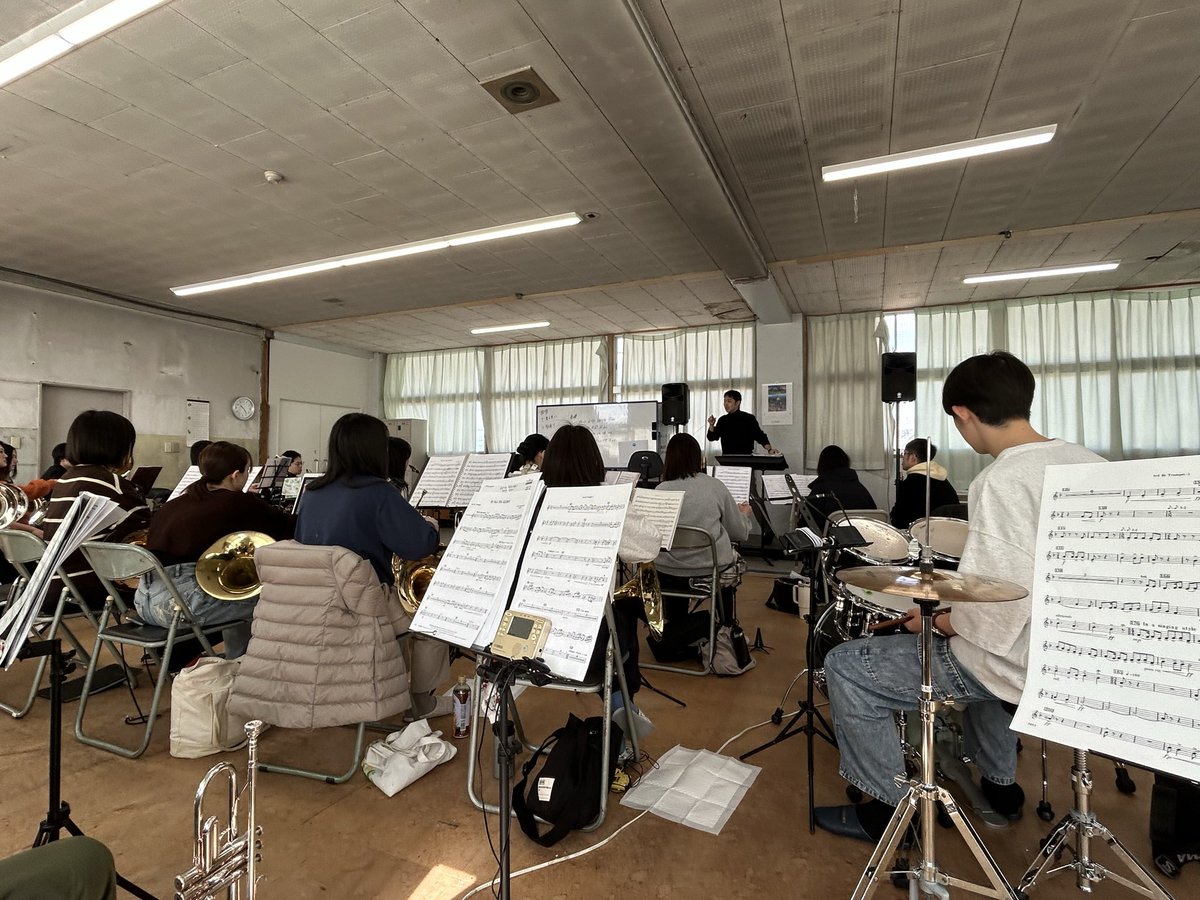 今日は練習日🎺
合奏始まりました！！