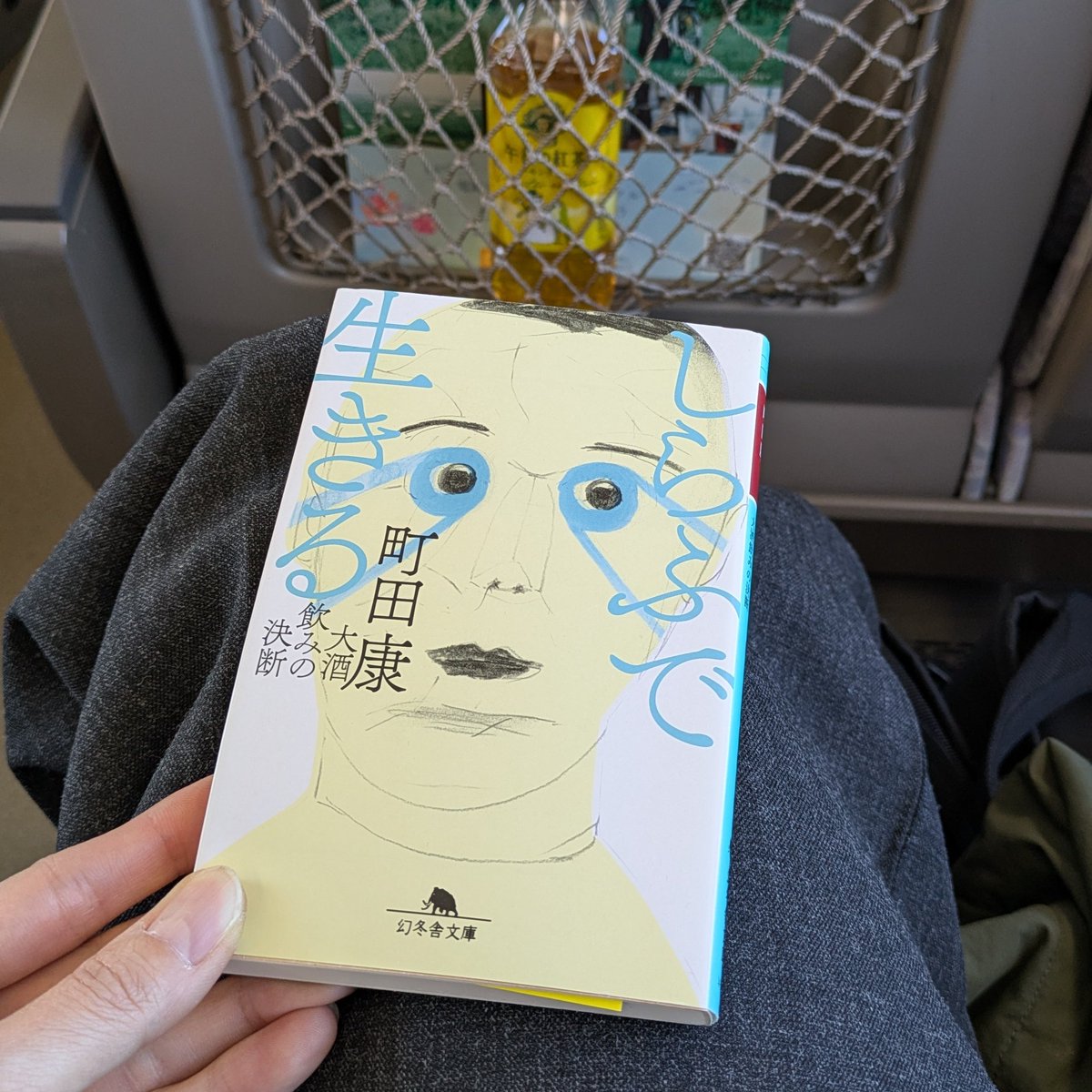 難波行き特急で読む町田康。L